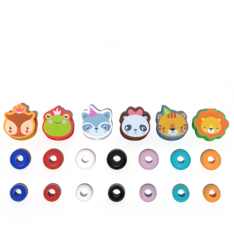 Animal Wooden Bead Maze Educational Toy for Toddlers 4