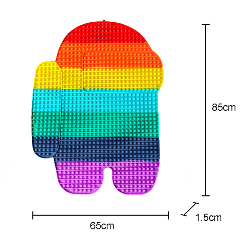 Silicone Pop It Fidget Toy Giant Jumbo 1048 Bubble Mega 2