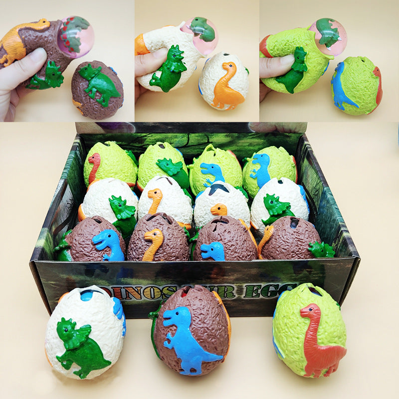 TPR Dinosaur Egg Sensory Stress Ball Squeeze Toy 5.5cm 5