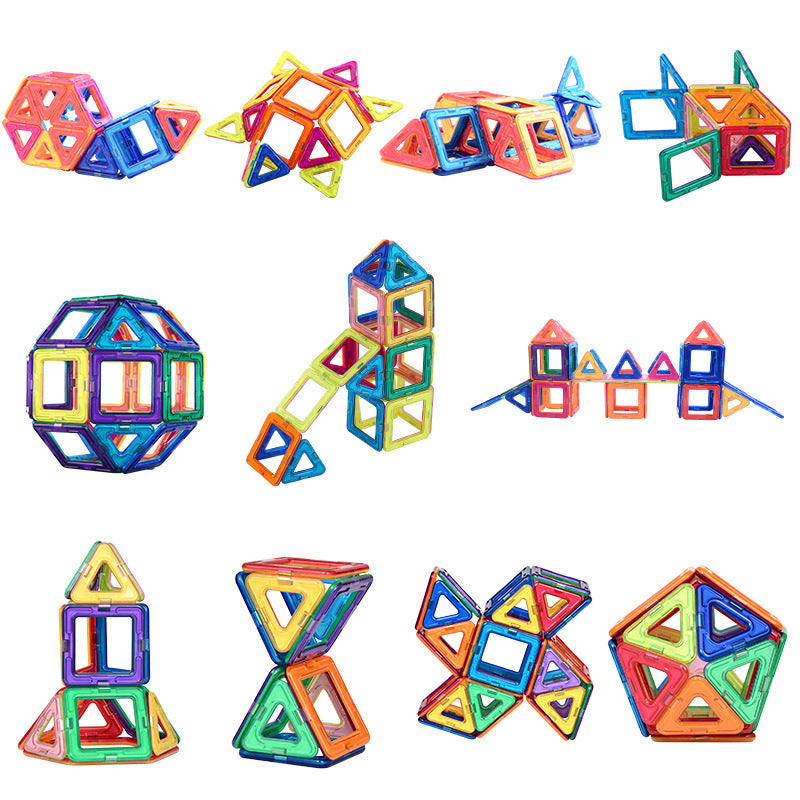 Plastic Magnetic Tiles Building Blocks Educational Toy 40pcs 5