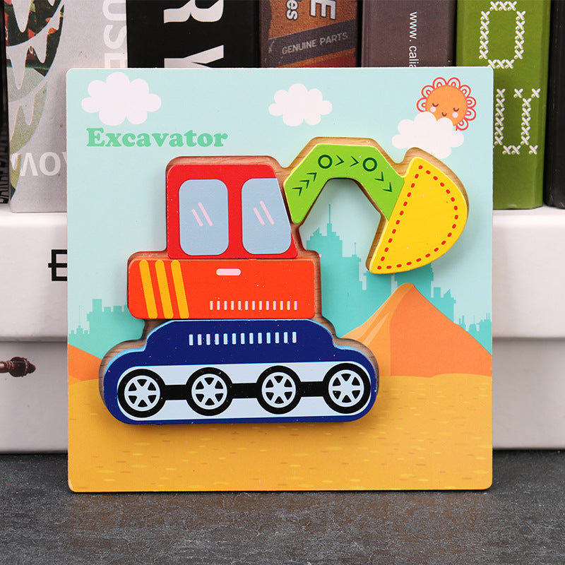 Wooden 3D Puzzle Educational Toy for Kids 46