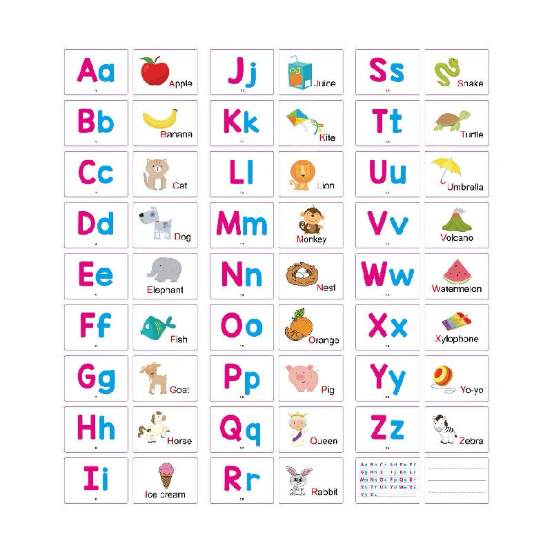 Early Learning Alphabet Flash Cards Educational Toy Paper 5
