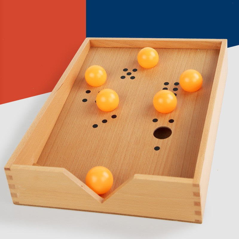 Wooden Montessori Toys Balloon Blowing Box for Kids 6