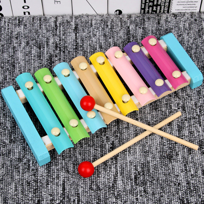 Wooden Eight Tone Percussion Piano Kids Musical Instrument 3