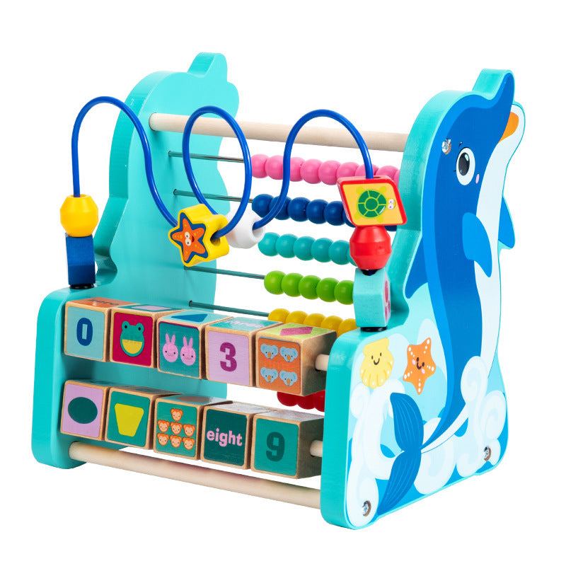 Wooden Bead Maze Educational Bead Calculation Rack Toy 4