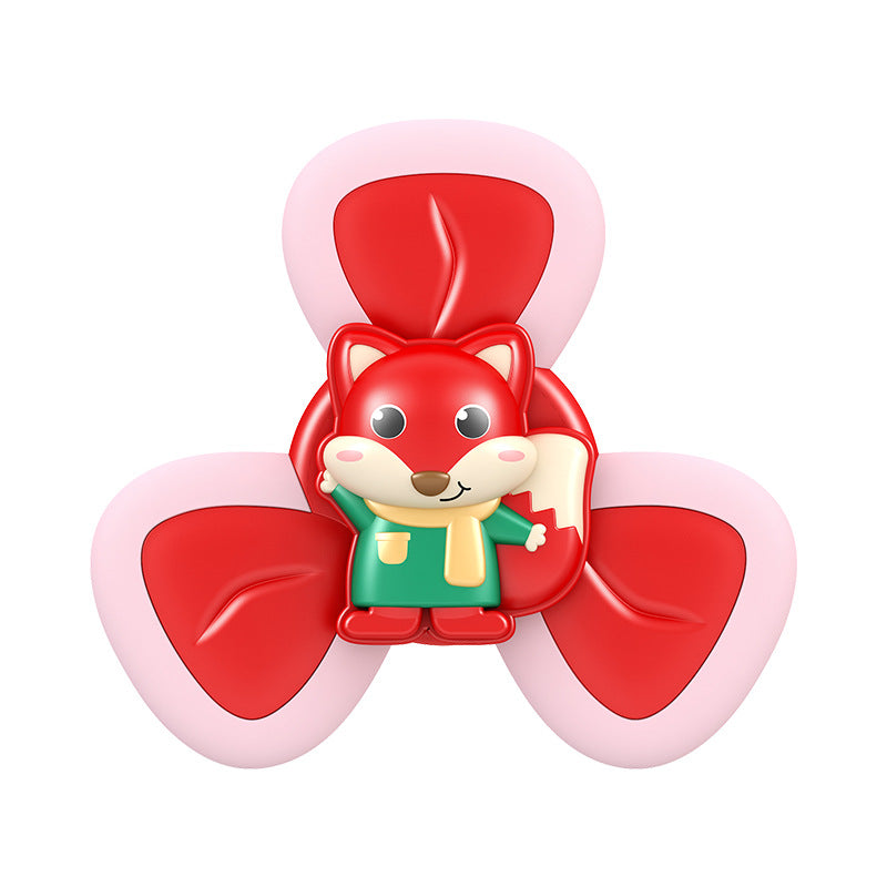 Animal Suction Cup Spinner Toys Plastic Sensory Toy Set 4