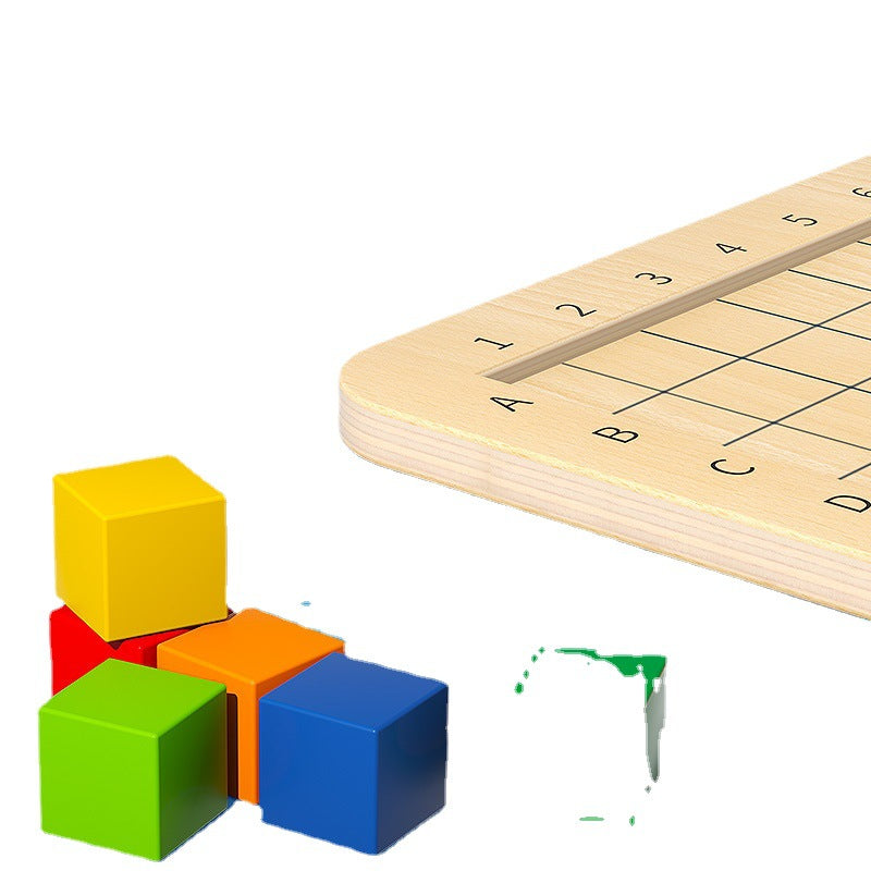Wooden Building Blocks Educational Puzzle Montessori Toy 23.5cm 5