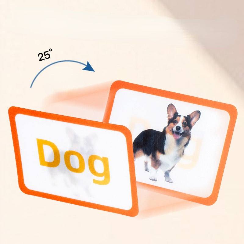 Educational Paper 3D English Letter Cognitive Flash Cards for Kids 4