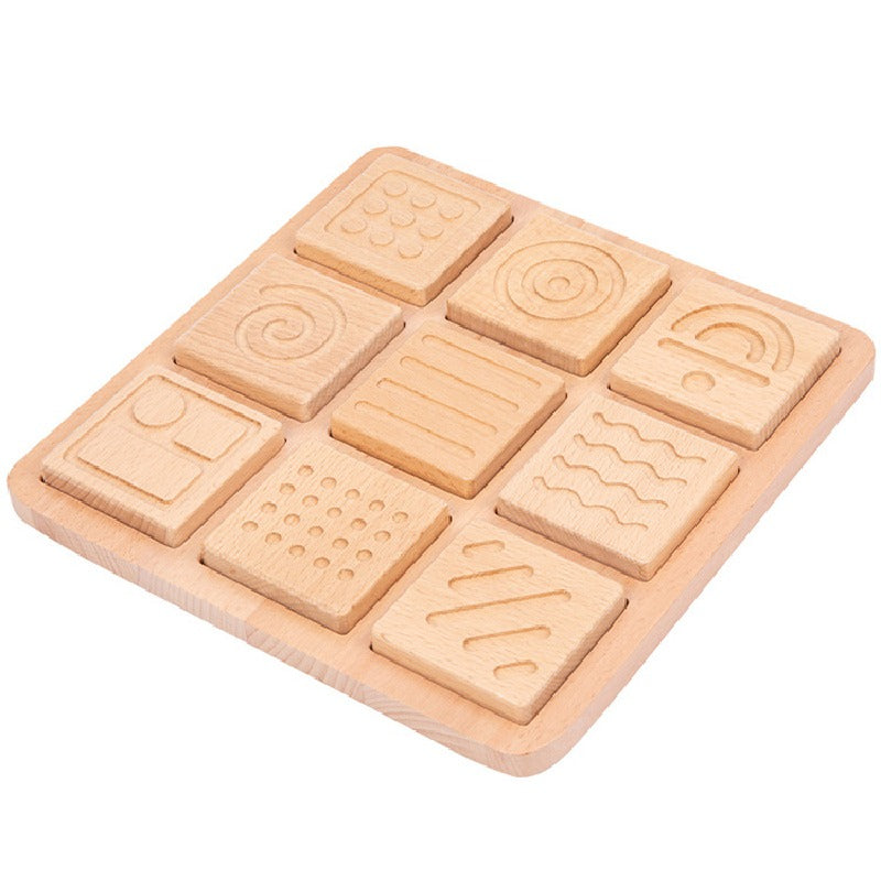 Wooden Memory Board Montessori Toys Sensory Touchpad 6