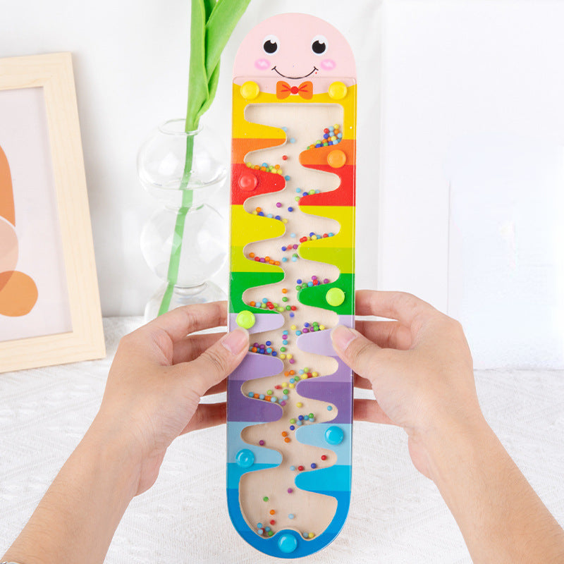 Wooden Rain Sound Board Montessori Toys Educational Toy 5