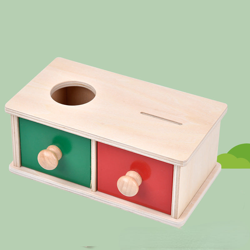 Wooden Montessori Toys Box Coin Sorting Toy for Toddlers 4