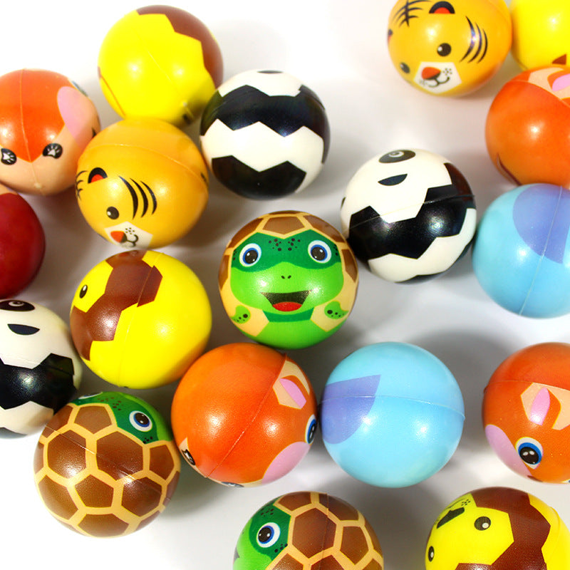 Super Bouncy Animal Pattern Sensory Stress Ball 4.3cm Diameter 2
