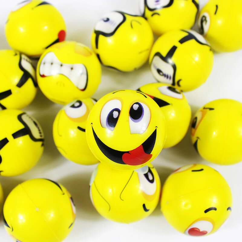 Emoji Stress Ball Sensory Squishy Toy 6cm Size 3