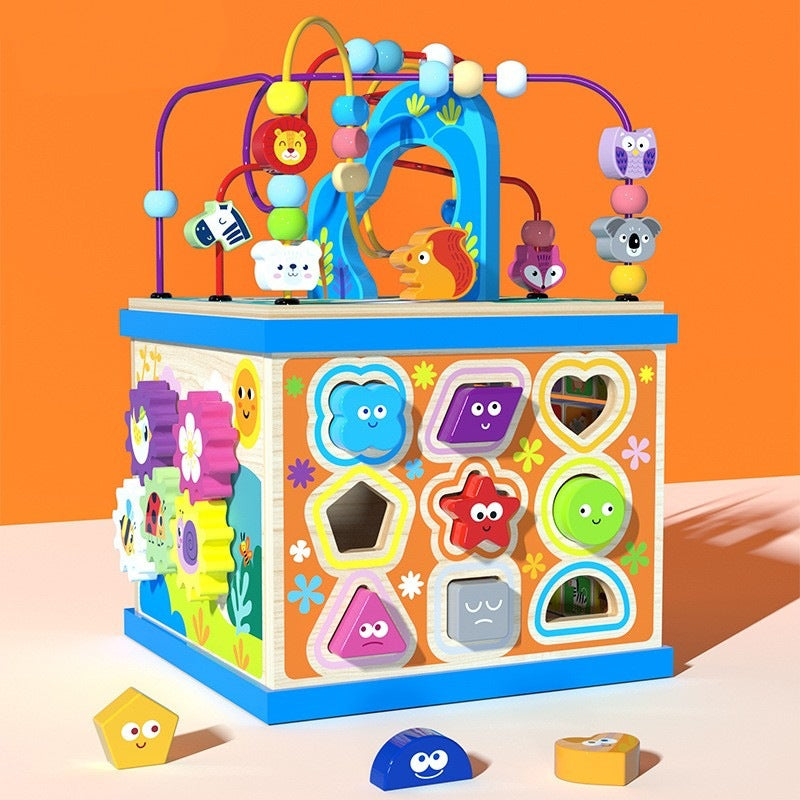Wooden Treasure Chest Bead Maze Montessori Toy for Toddlers 2