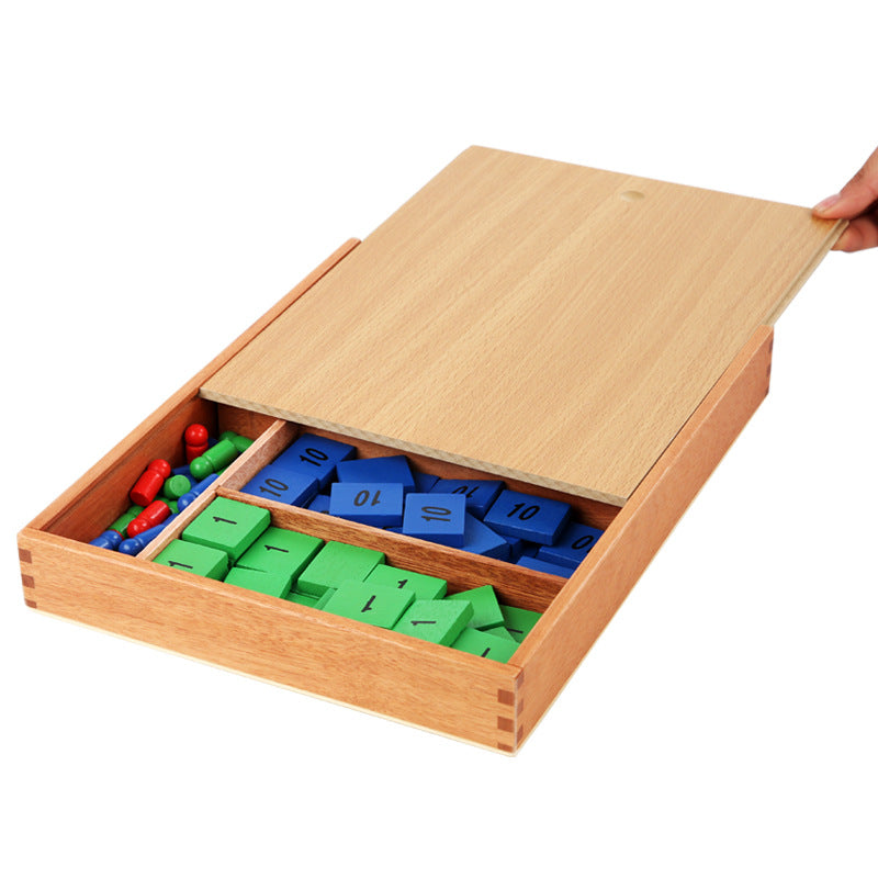 Wooden Montessori Toys Counting Stamp Educational Toy for Kids 5