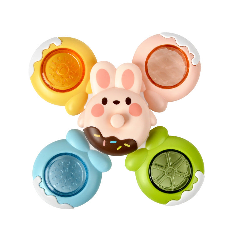 Candy Suction Cup Spinner Bath Toys Set of 3 for Babies 2