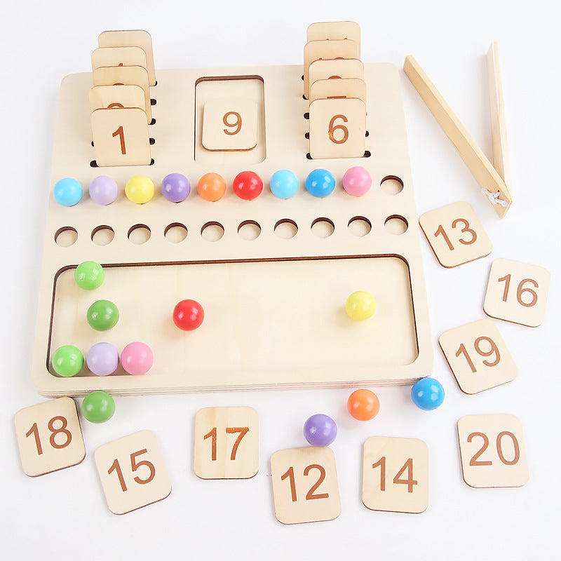 Wooden Arithmetic Learning Board Montessori Toys for Kids 6