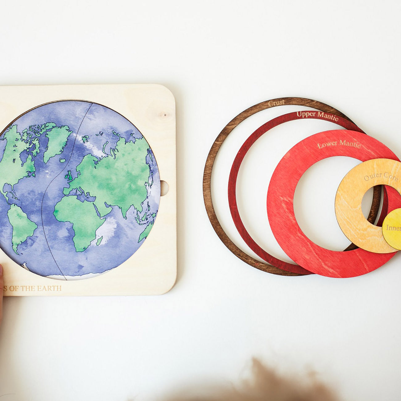 Wooden Earth Layer Puzzle Educational Toy for Kids 5