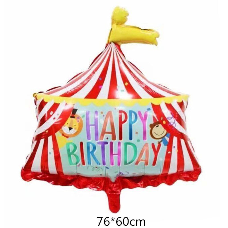 Circus Theme Foil Balloon Set Children Birthday Party Decoration 5