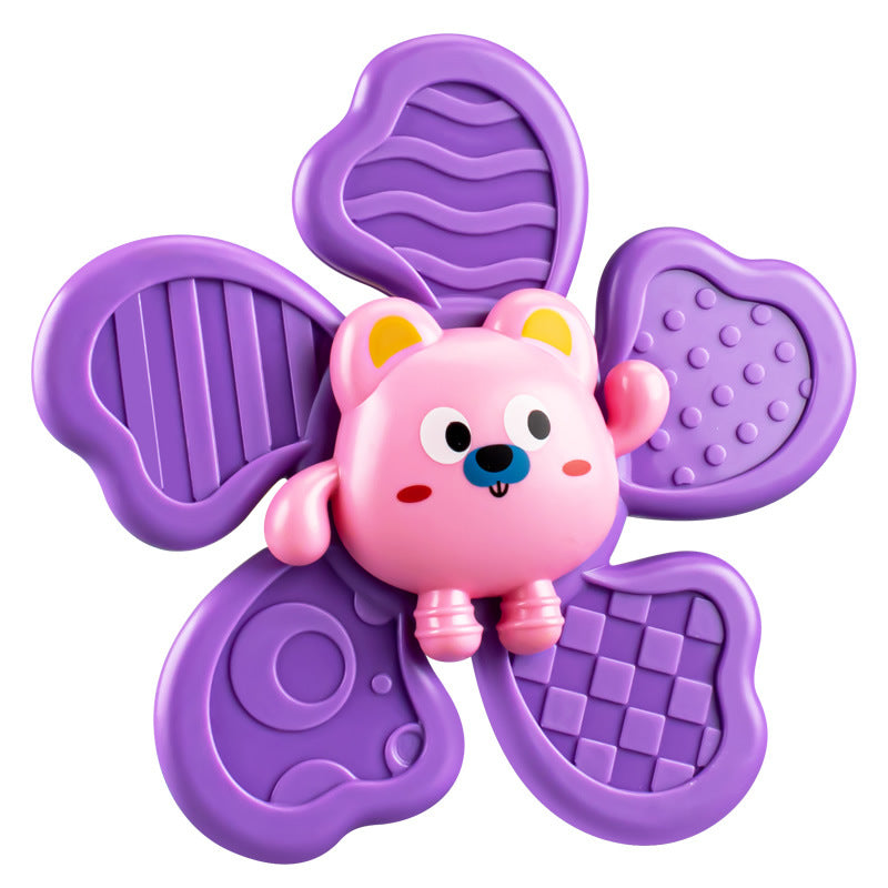 Cartoon Animal Suction Cup Spinner Bath Toy for Toddlers 2