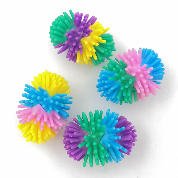 Spiky Ball Sensory Fidget Toy Soft Flexible 3cm 4