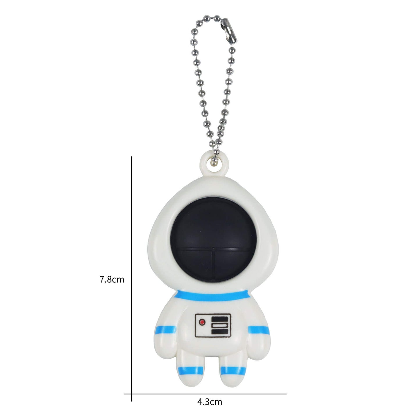 Astronaut Silicone Simple Dimple Fidget Toy Keychain 6