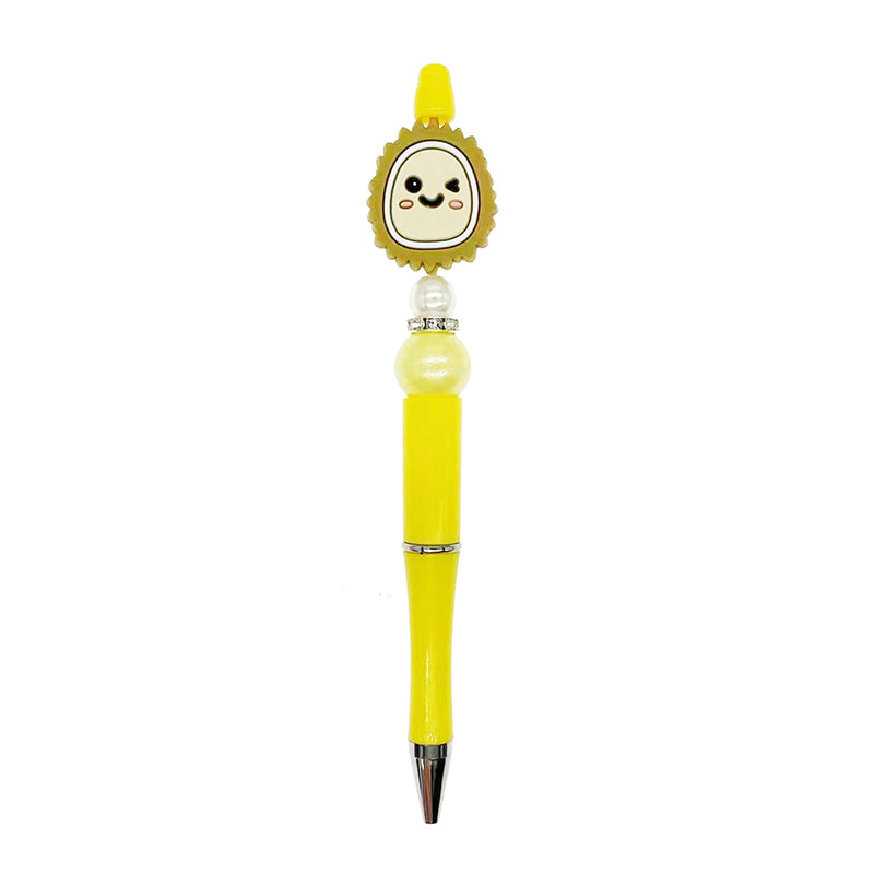 20pcs Silicone Focal Beads Durian Fruit Winking Face 3