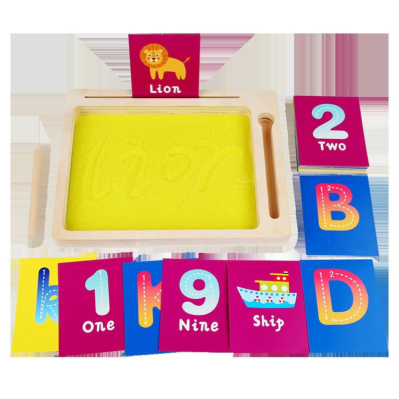 Wooden Montessori Sand Drawing Board Educational Toy 5