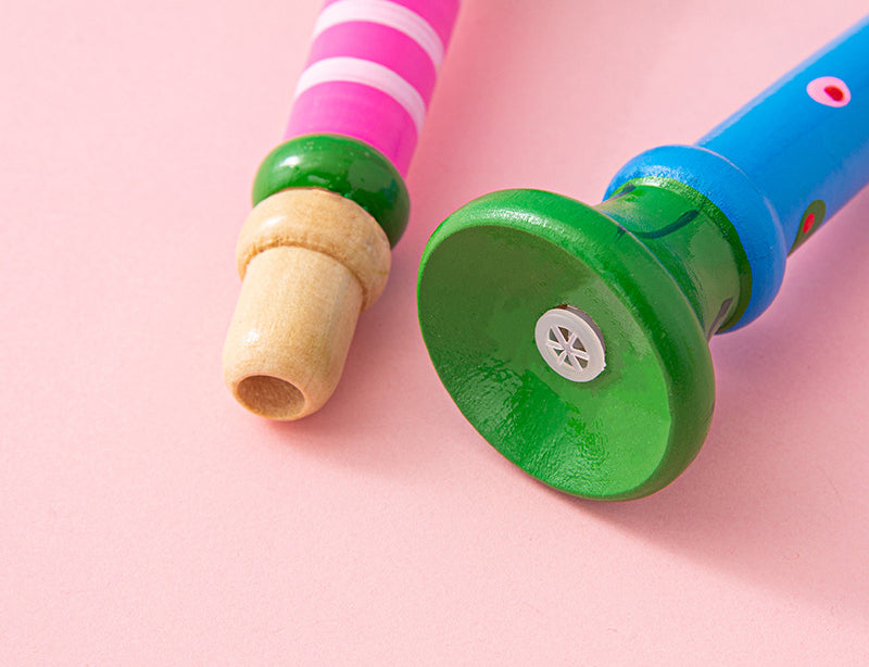 Wooden Small Horn Whistle Kids Musical Instrument Educational Toy 6