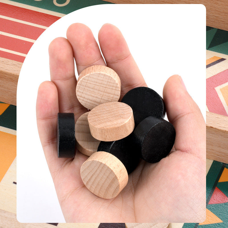 Wooden Tabletop Ice Hockey Board Game Educational Toy 5
