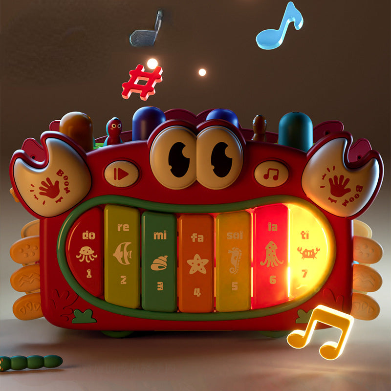 Crab Shape Plastic Kids Musical Instrument Educational Toy 4