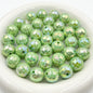 10pcs 16mm UV Finish Acrylic Plaid Round Beads DIY Bracelet Making 12