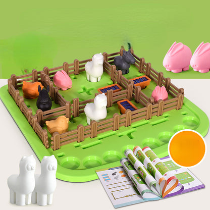 Plastic Educational Farm Animal Table Game Early Development Toy 2