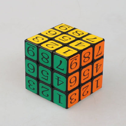 Plastic Number Puzzle Fidget Cube Rubik's Cube 57mm 2