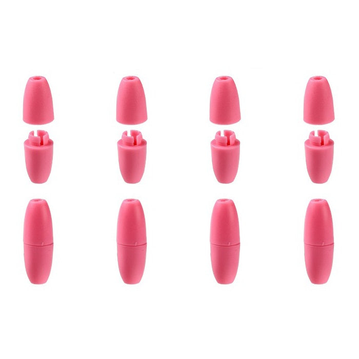 100pcs Food Grade PP Breakaway Safety Clasps Bead Barrel Connectors 12