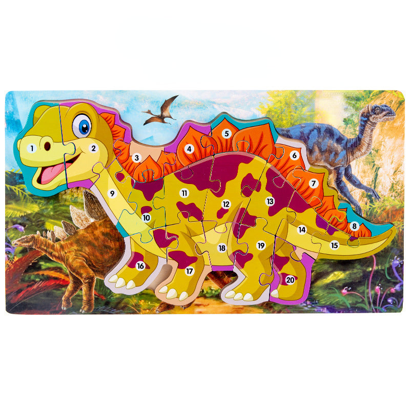 Wooden Dinosaur 3D Puzzle Educational Toy for Kids 11