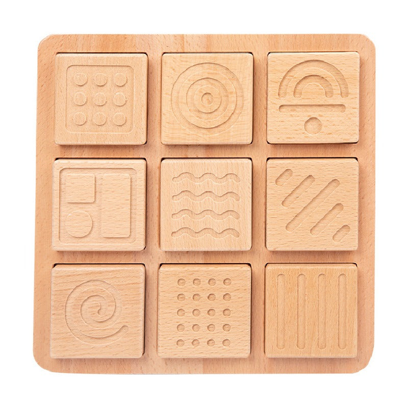 Wooden Memory Board Montessori Toys Sensory Touchpad