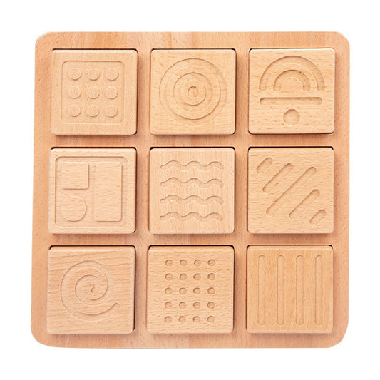Wooden Memory Board Montessori Toys Sensory Touchpad