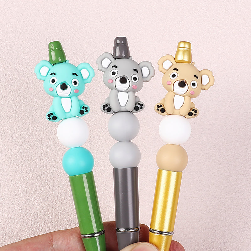 20Pcs Silicone 3D Focal Beads Sitting Koala Front Facing 7