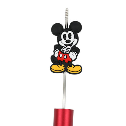 20Pcs Silicone Focal Beads Round Ear Mouse Character Cross Waist 2