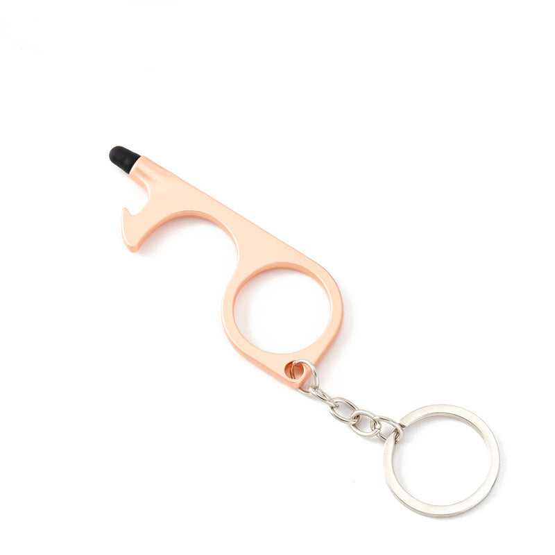 Multifunction Self Defense Keychain Non-Touch Bottle Opener 10