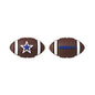 Silicone 3D Focal Beads American Football Team Logo Football Shape 6