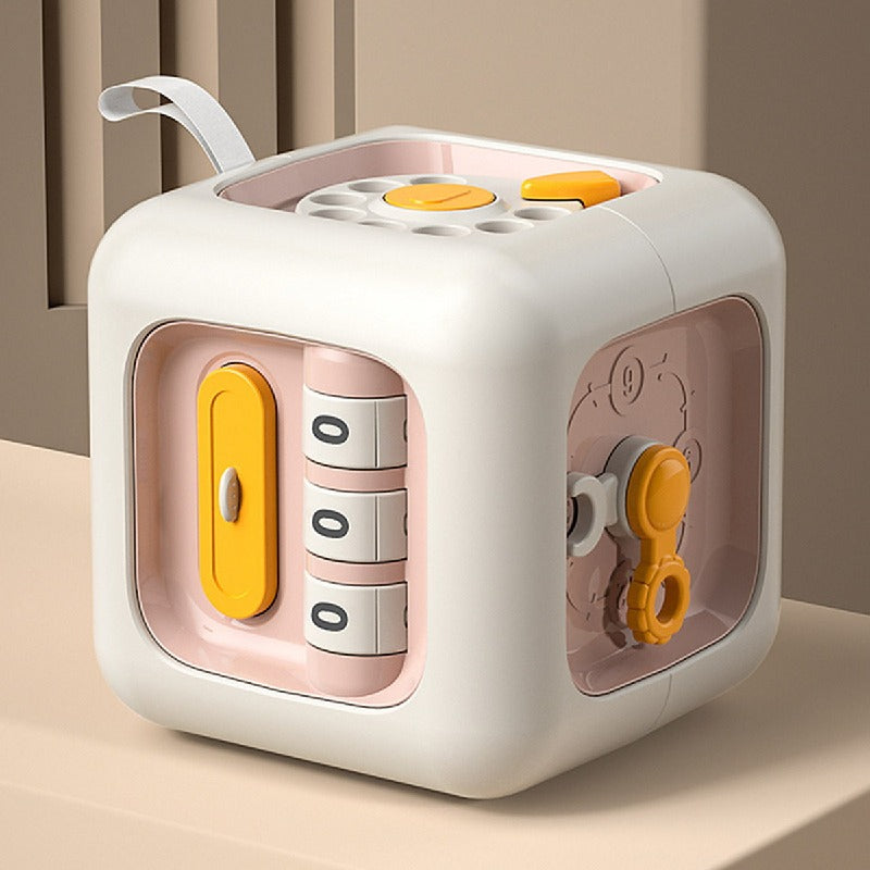 Plastic Montessori Toys Multifunctional Activity Cube for Kids 4