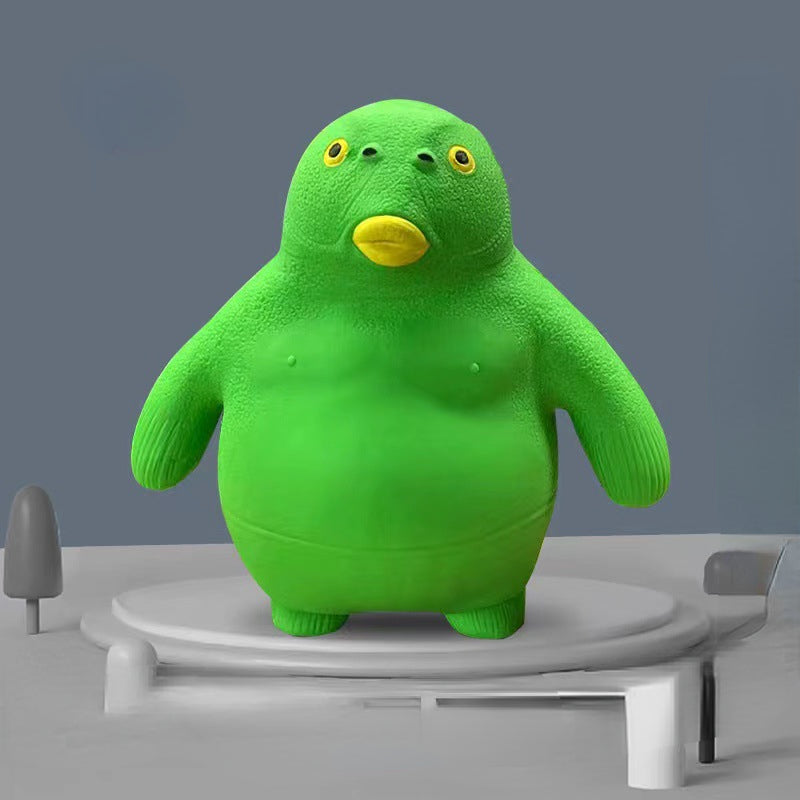 TPR Soft Green Fish Slow Rebound Sensory Squishy Toy 2