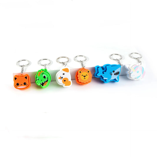 3D Printed Animal Keychain Pop Button Fidget Toy