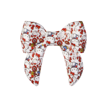 10Pcs Silicone 3D Focal Beads Colorful Bow Printed Shape 17