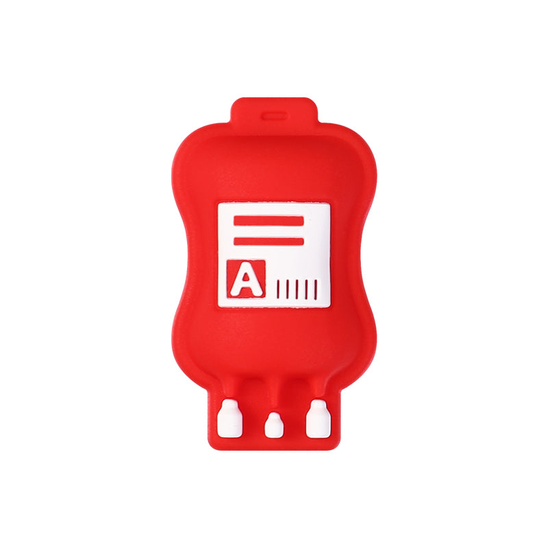 20PCs Silicone 3D Focal Beads Nurse Medical Supplies Heart and Thermometer 12