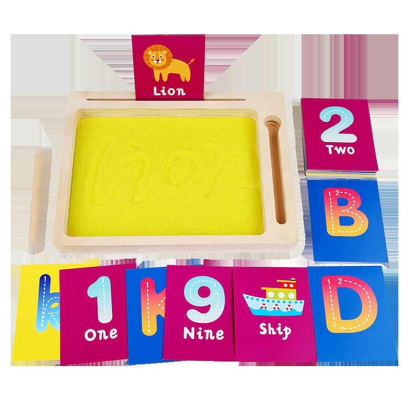 Wooden Montessori Sand Drawing Board Educational Toy