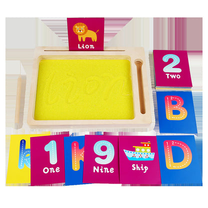Wooden Montessori Sand Drawing Board Educational Toy