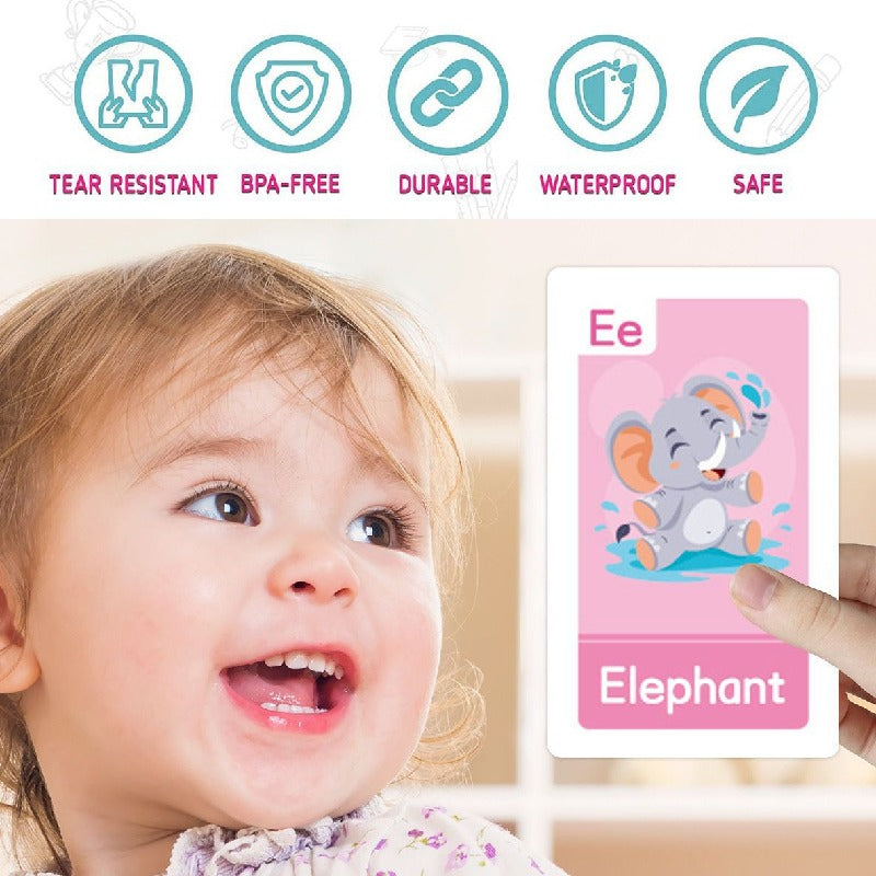 Educational Flash Cards Learning Toy for Toddlers Paper Material 4